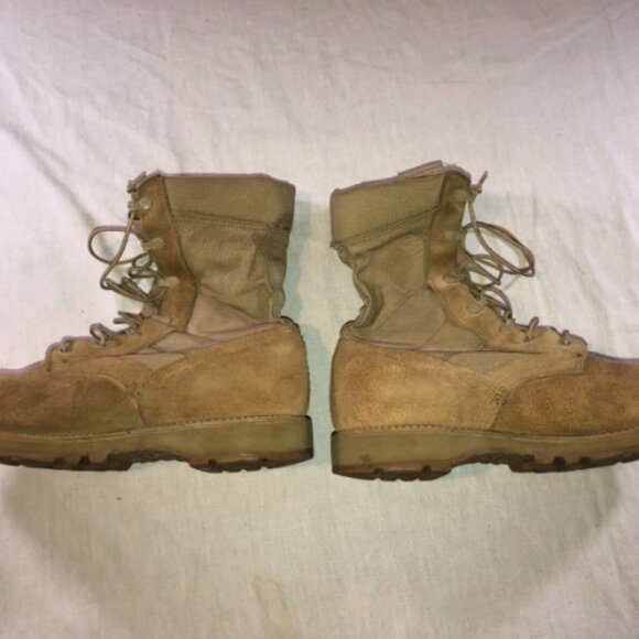 USGI TAN COMBAT LIGHTWEIGHT HOT WEATHER MILITARY sz10.5R TACTICAL BOOTS JD 32 main image 9